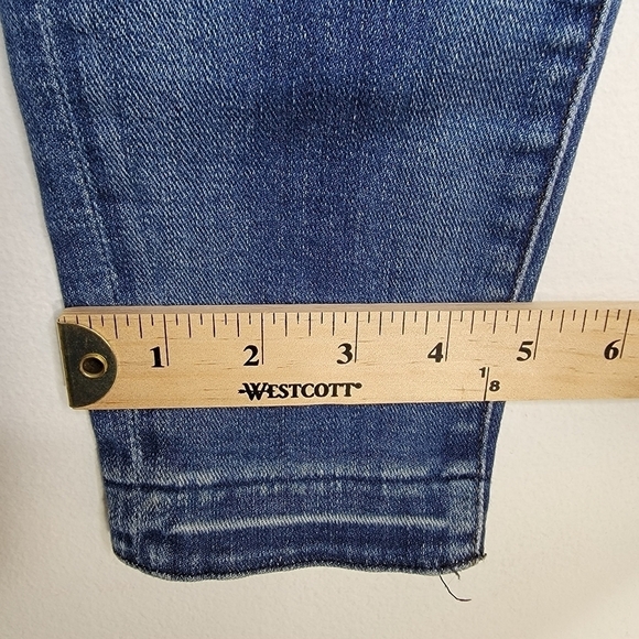 FRAME Skinny Jean Le Skinny de Jeanne Edenvale Wash Released Hem Women 27 Denim - Picture 14 of 14